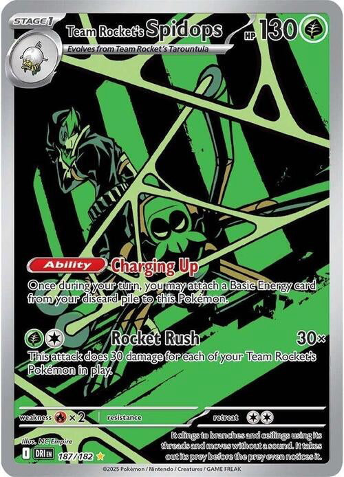 Destined Rivals Team Rocket's Spidops #187/182
